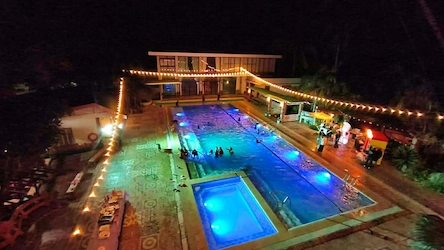 Poolside view at JJMM Resorts